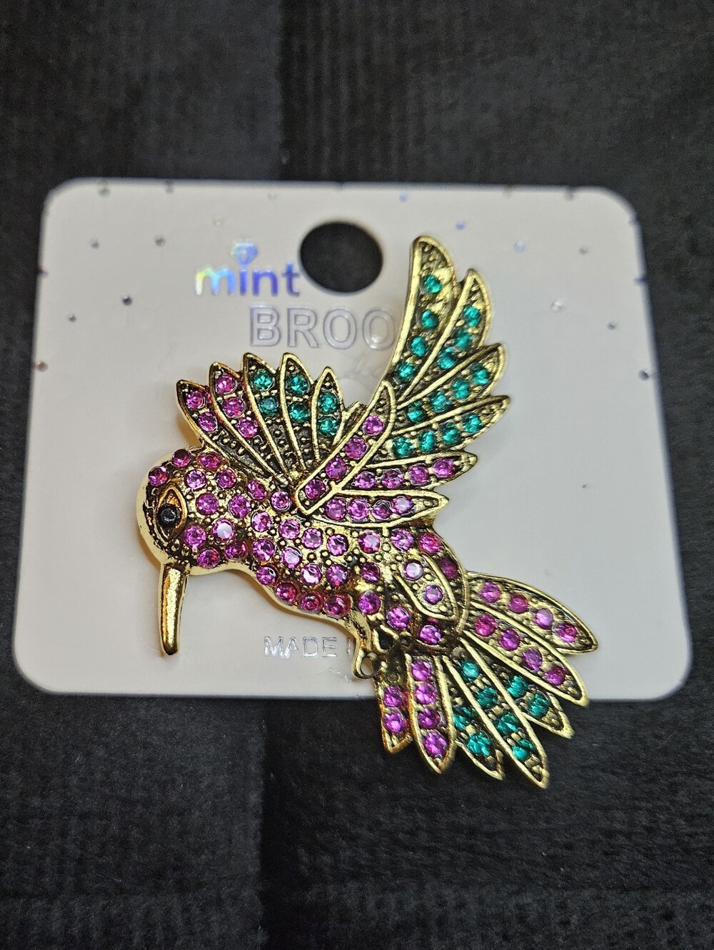Hummingbird Brooch - Picture 6 of 9